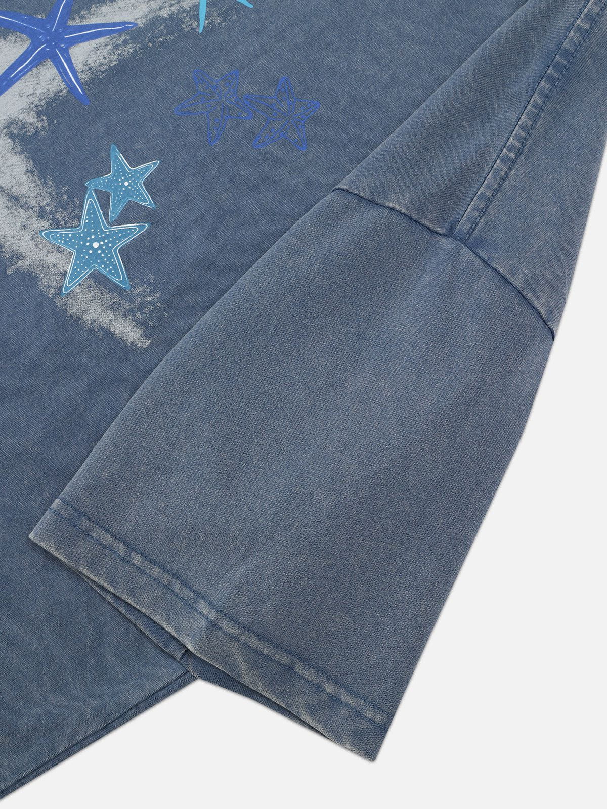 Starfish Print Washed Tee