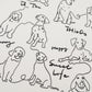 Line Cartoon Dog Tee