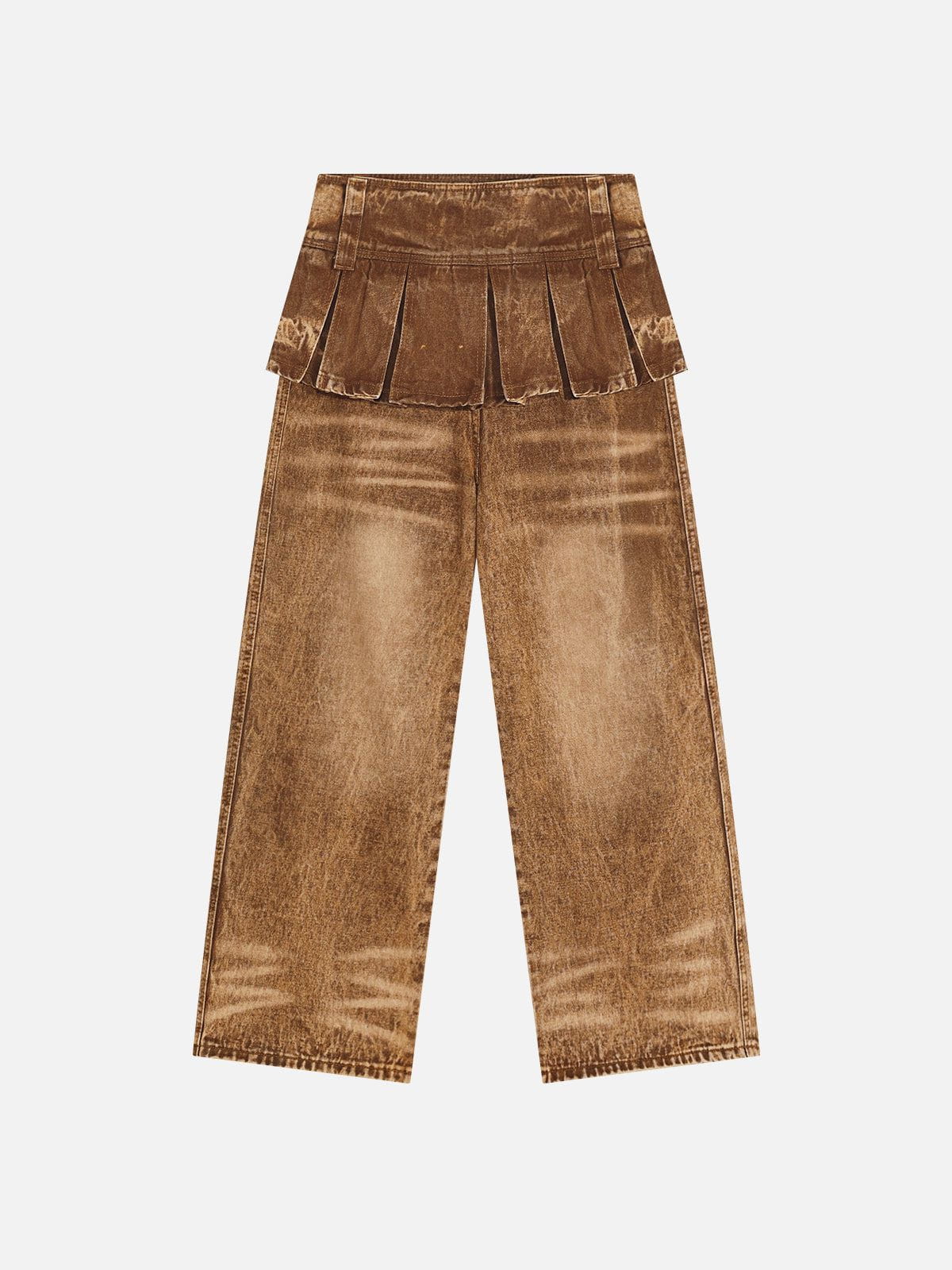 Washed Two Layer Jeans