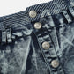 Heavy Washed Denim Skirt