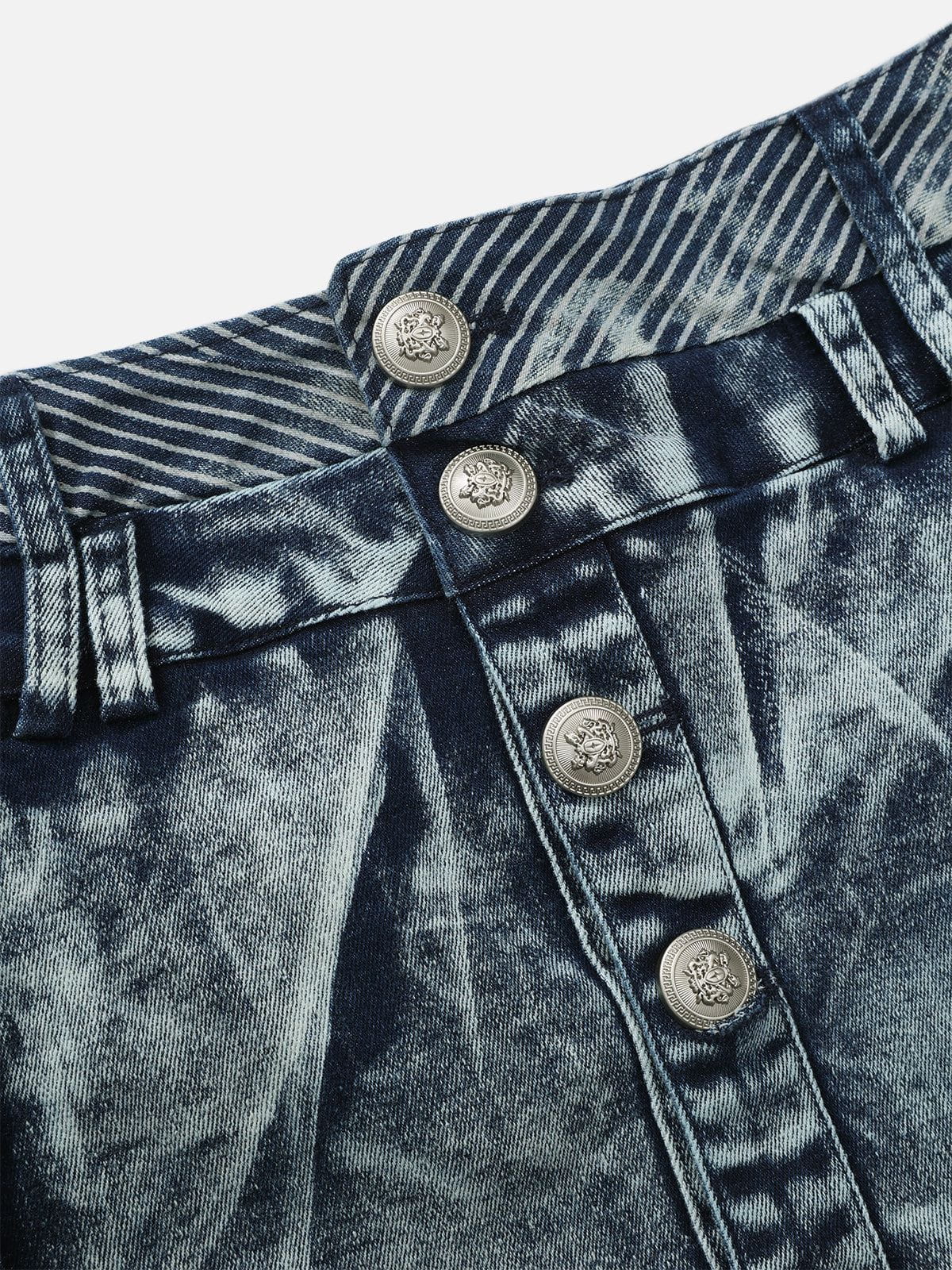Heavy Washed Denim Skirt