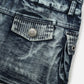 Heavy Washed Denim Skirt