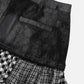 Irregular Plaid Patchwork Skirt