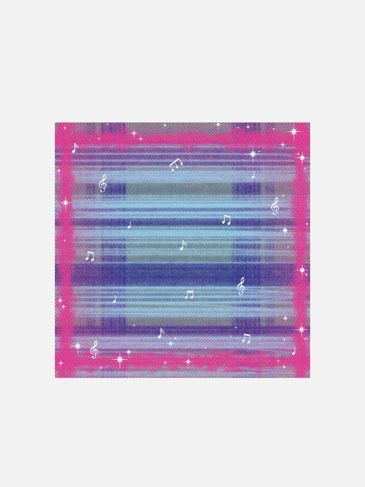 Gradient Print Square Scarf