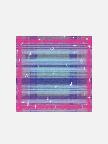 Gradient Print Square Scarf
