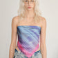 Gradient Print Square Scarf