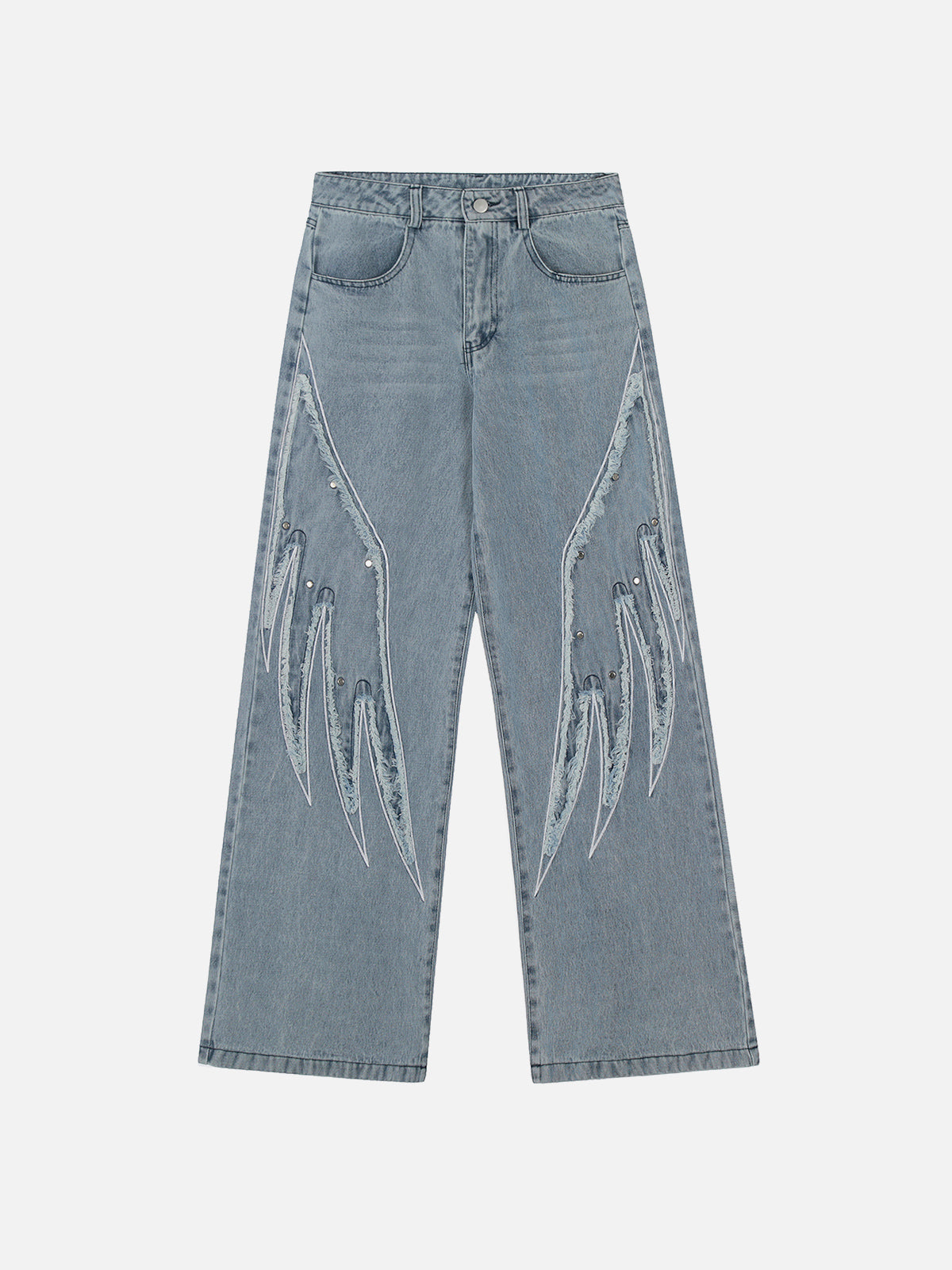 Rivet Wing Loose Jeans