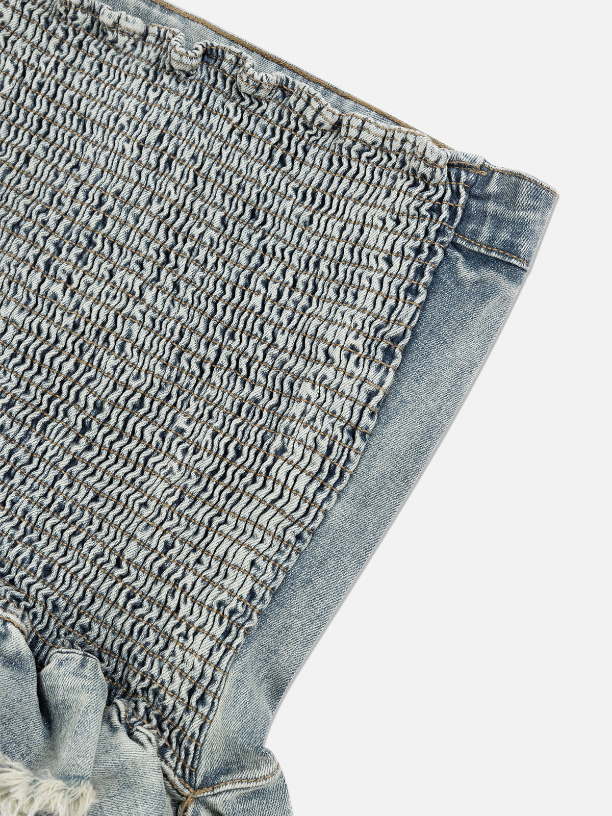 Fringe Hem Denim Tank Top