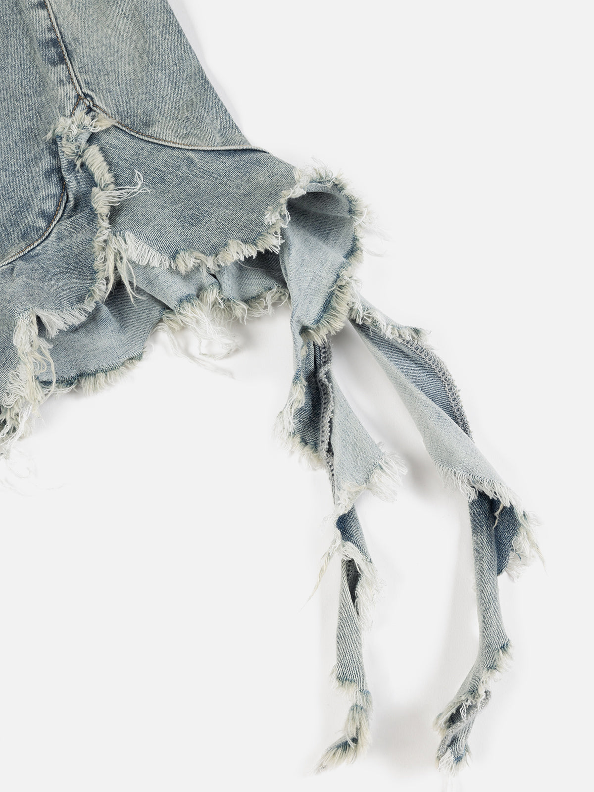 Fringe Hem Denim Tank Top