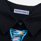Graffiti Necktie Short Sleeve Shirt