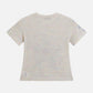 Print Cropped Knit Tee