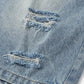 Applique Embroidery Longline Jorts