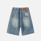 Applique Embroidery Longline Jorts