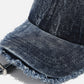 Vintage Washed Fringe Washed Cap