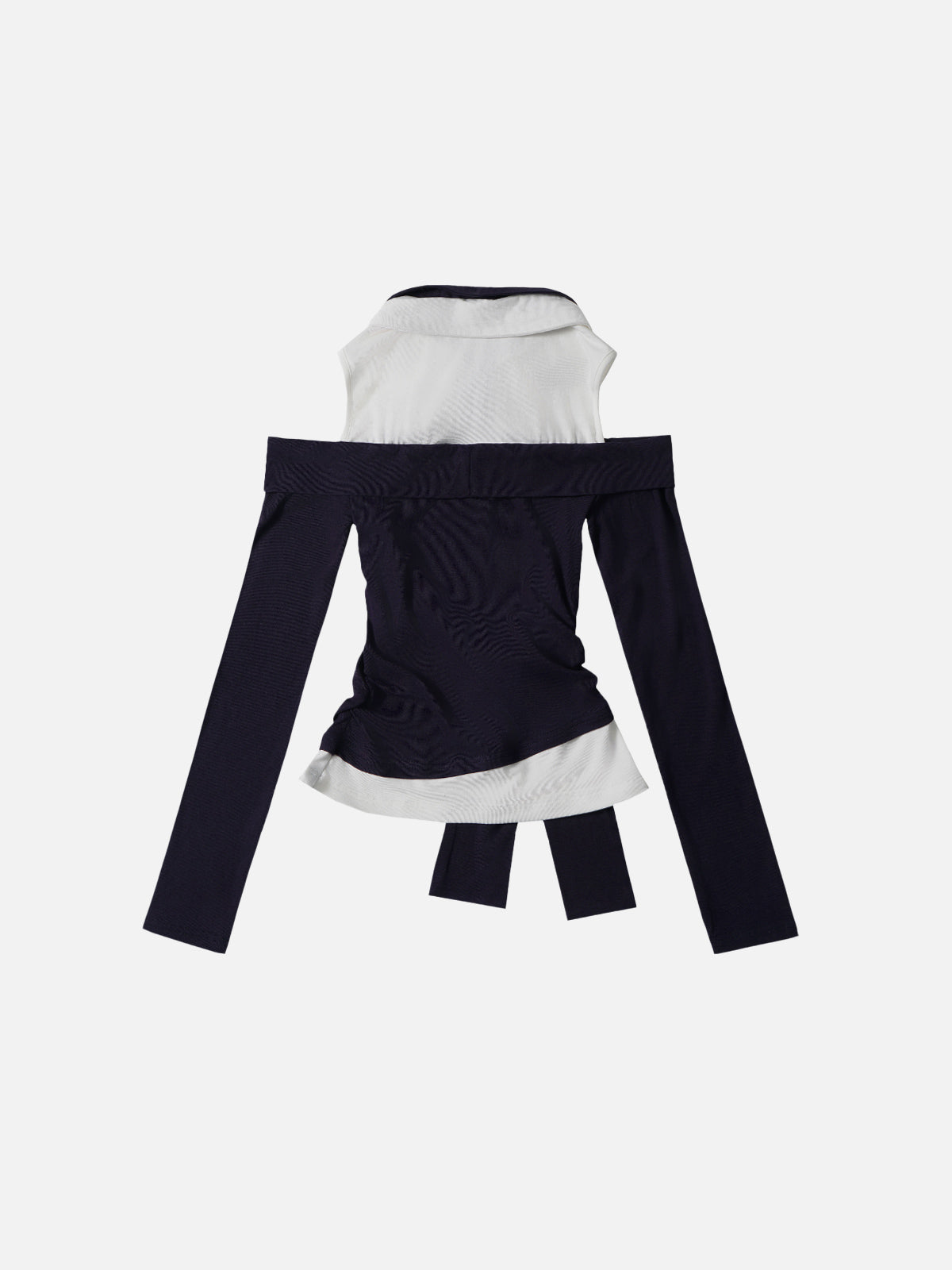 Patchwork Two Layer Long Sleeve Tee