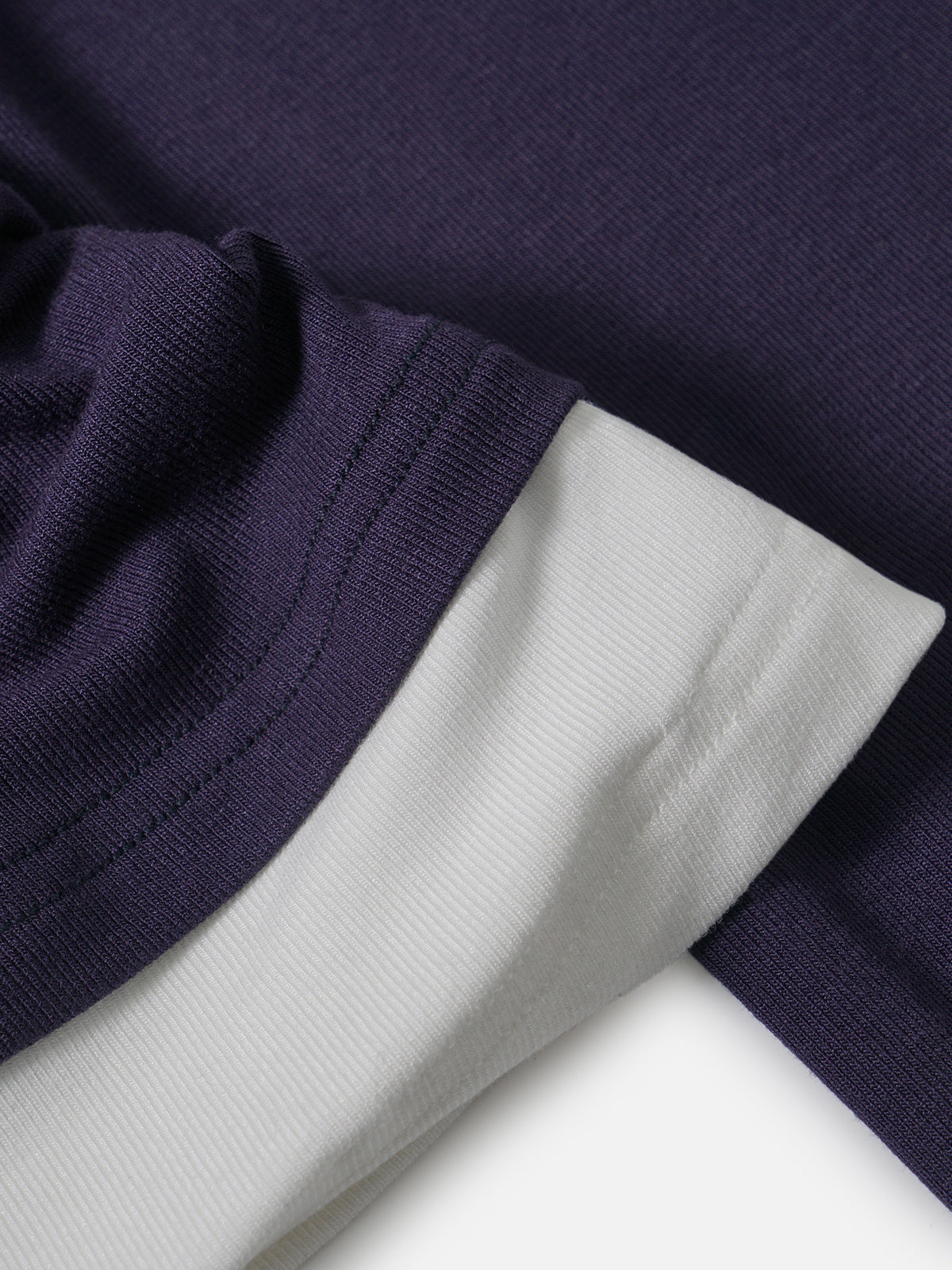 Patchwork Two Layer Long Sleeve Tee