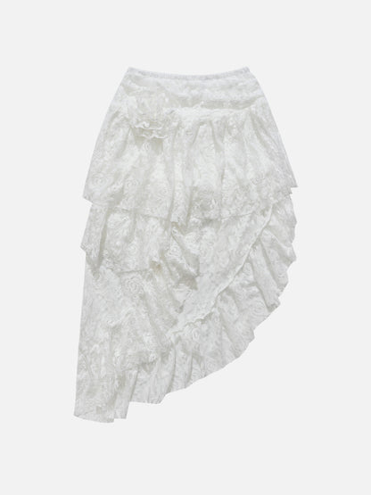 Asymmetrical Cut-Out Skirt