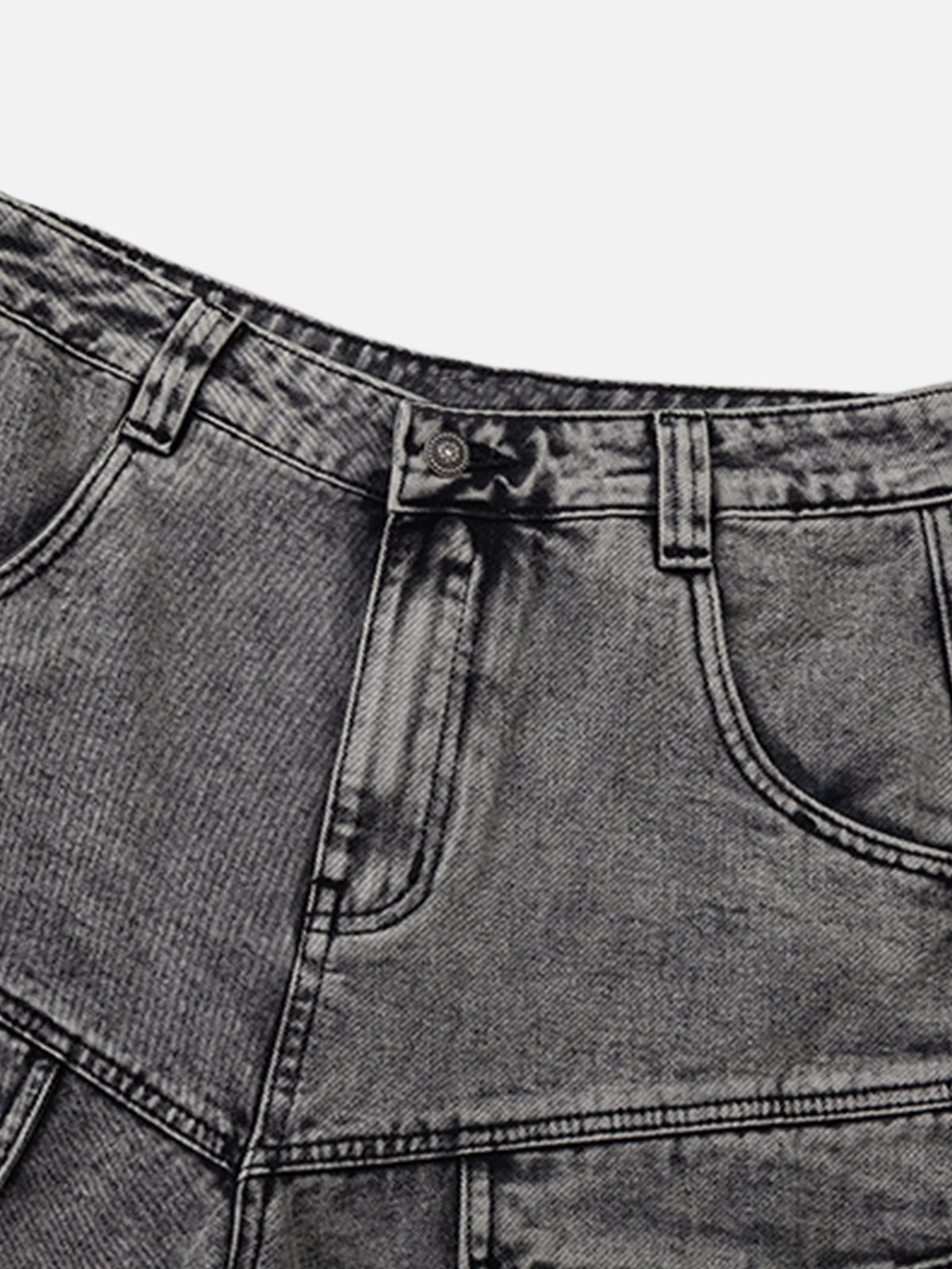 Wrinkle Washed Longline Jorts