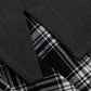 Plaid Patchwork Chain Skirt