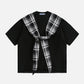 Plaid Patchwork Tee