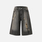 Distressed Baggy Longline Jorts