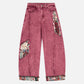 Patchwork Super Baggy Barrel Jeans