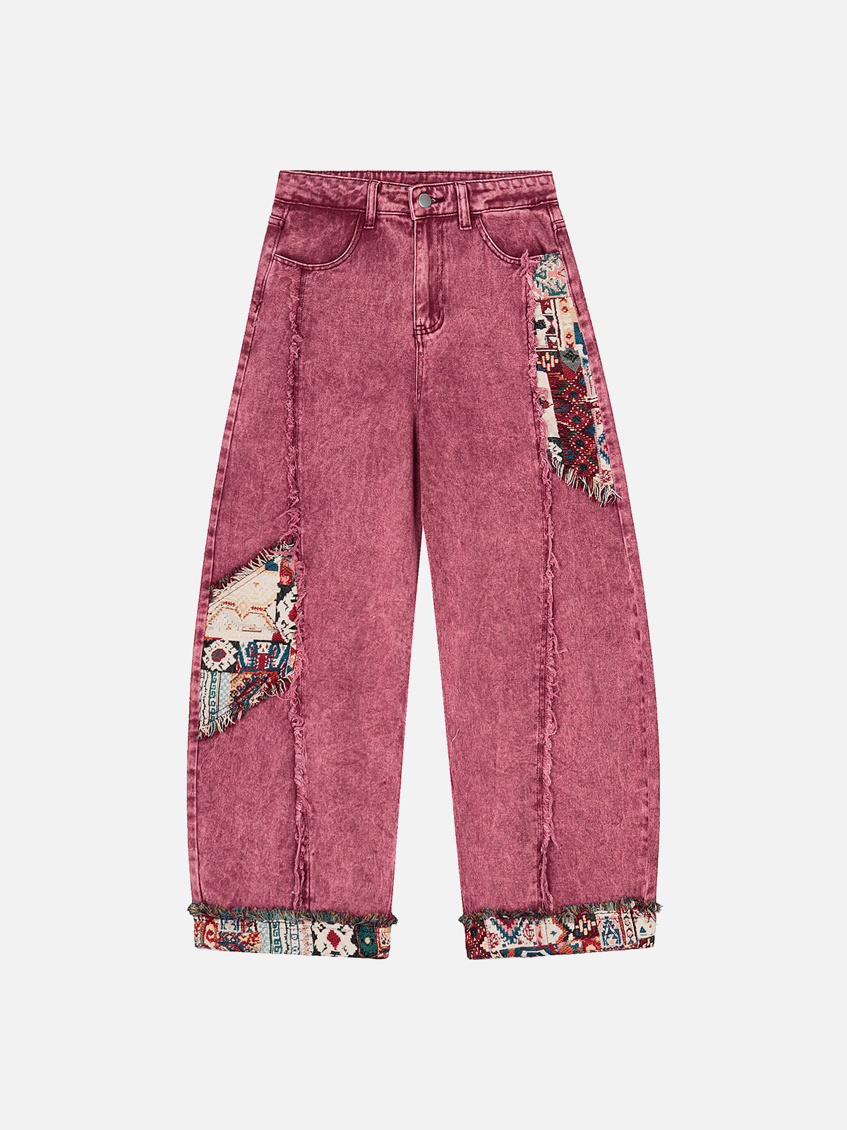 Patchwork Super Baggy Barrel Jeans
