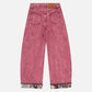 Patchwork Super Baggy Barrel Jeans