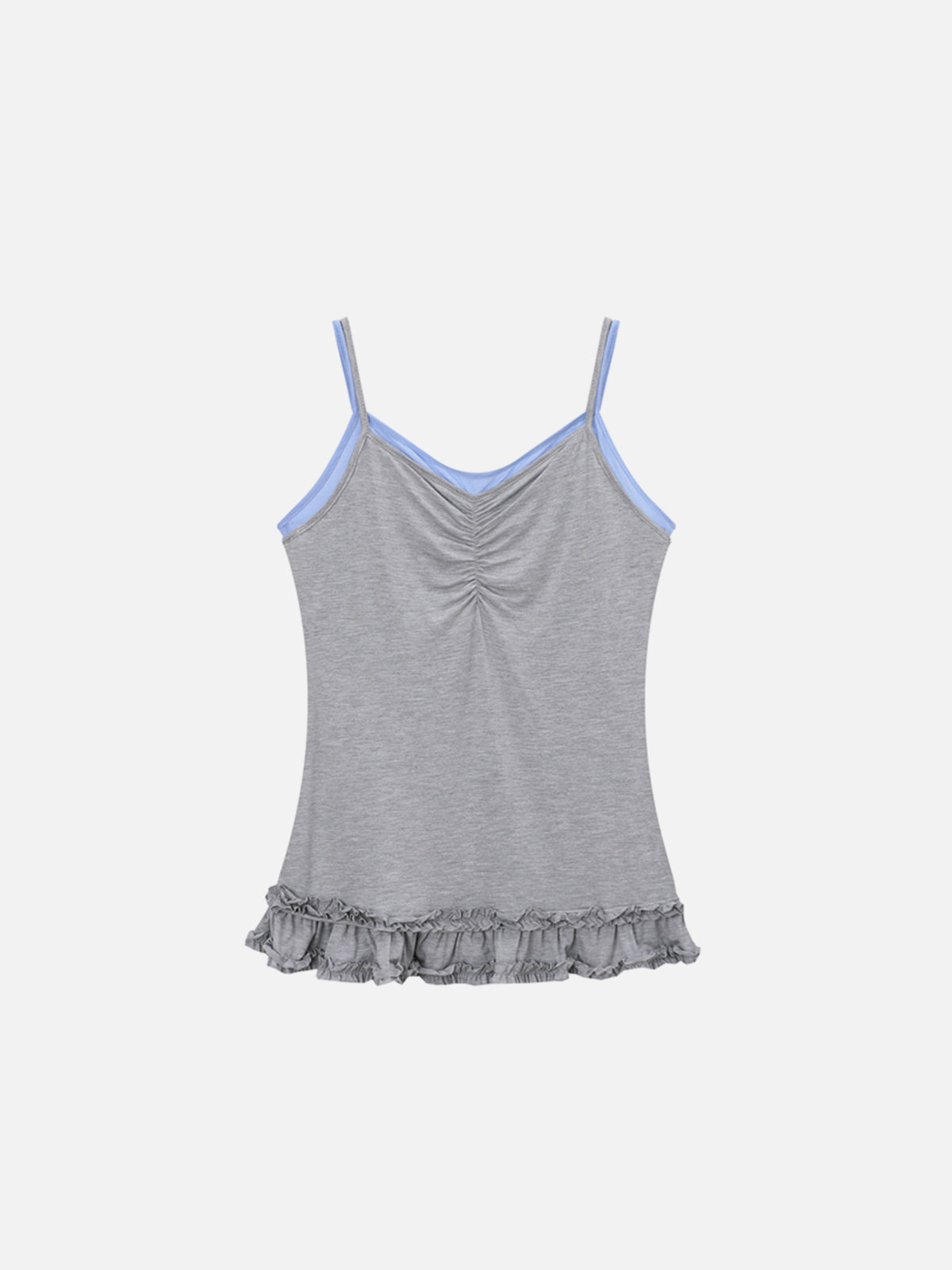 Two Layer Wrinkle Cami Top