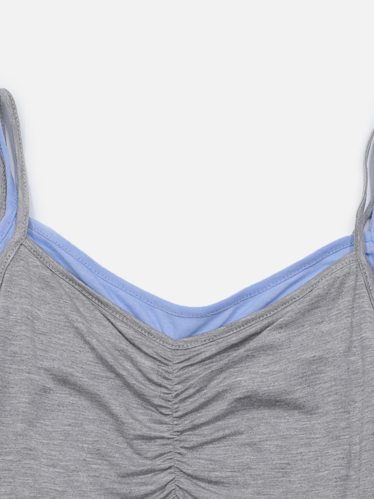Two Layer Wrinkle Cami Top