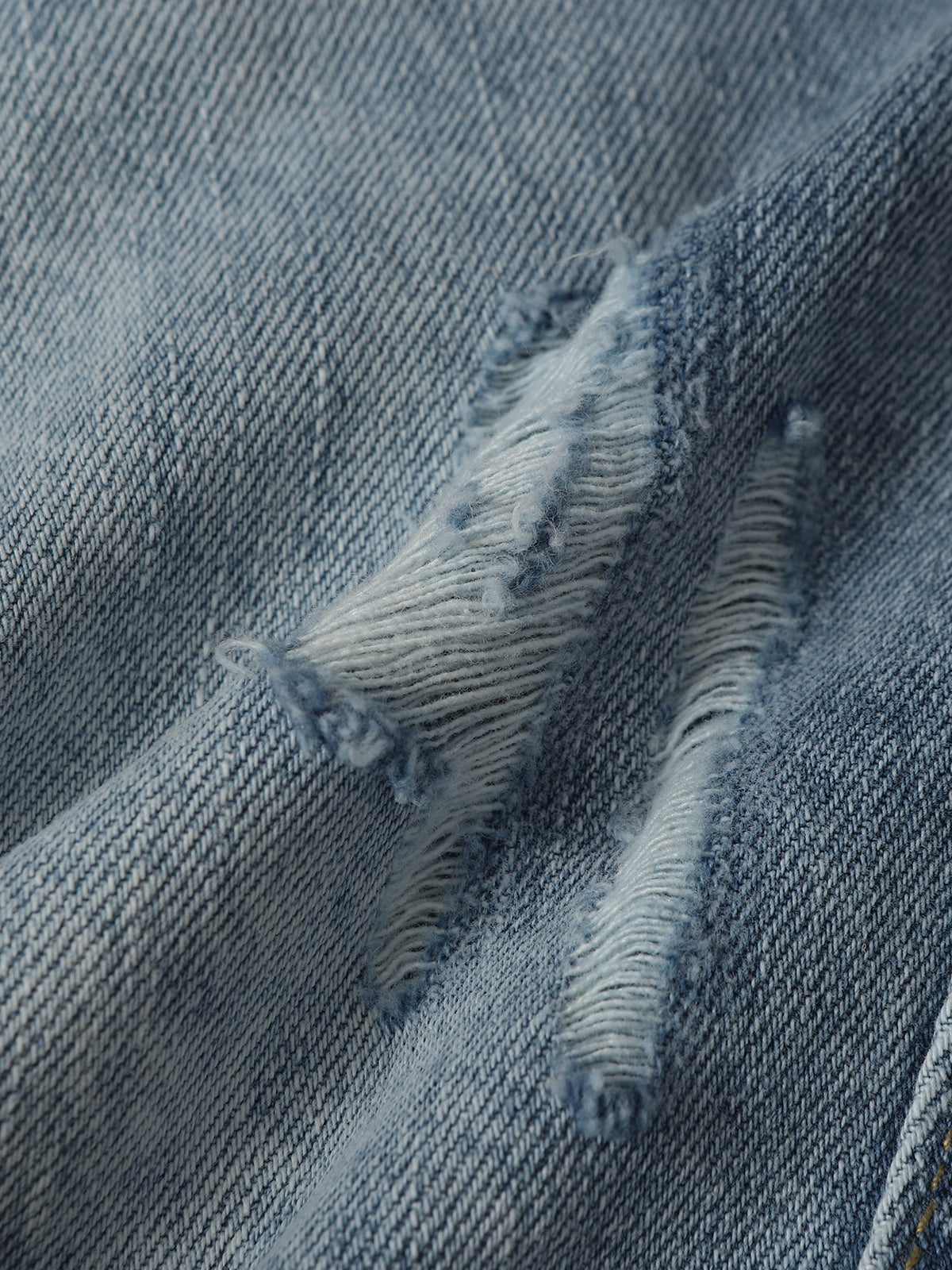 Washed Distressed Longline Barrel Jorts