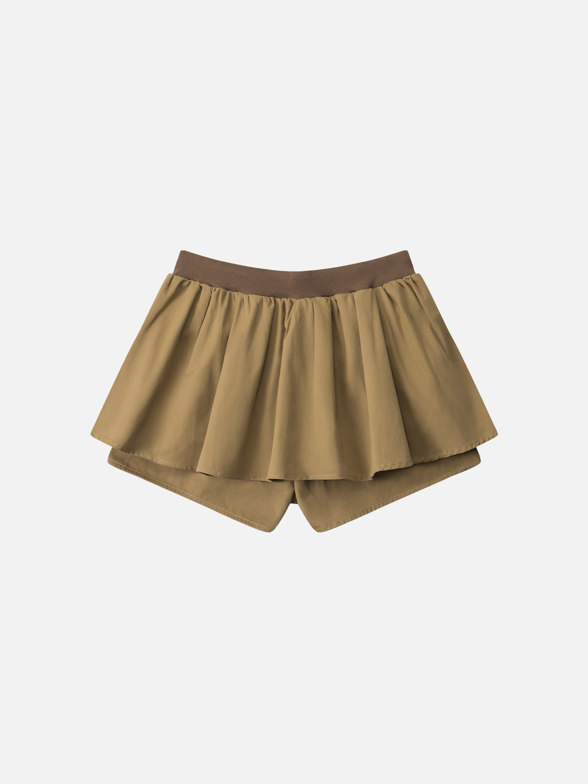 Solid Drawstring Skirt