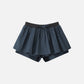 Solid Drawstring Skirt