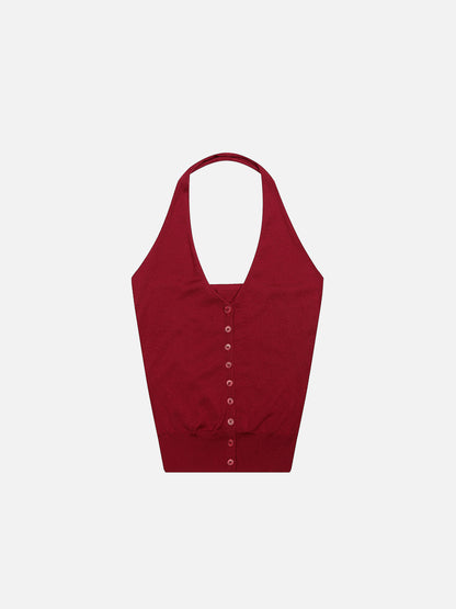 Button Knit Cami Top