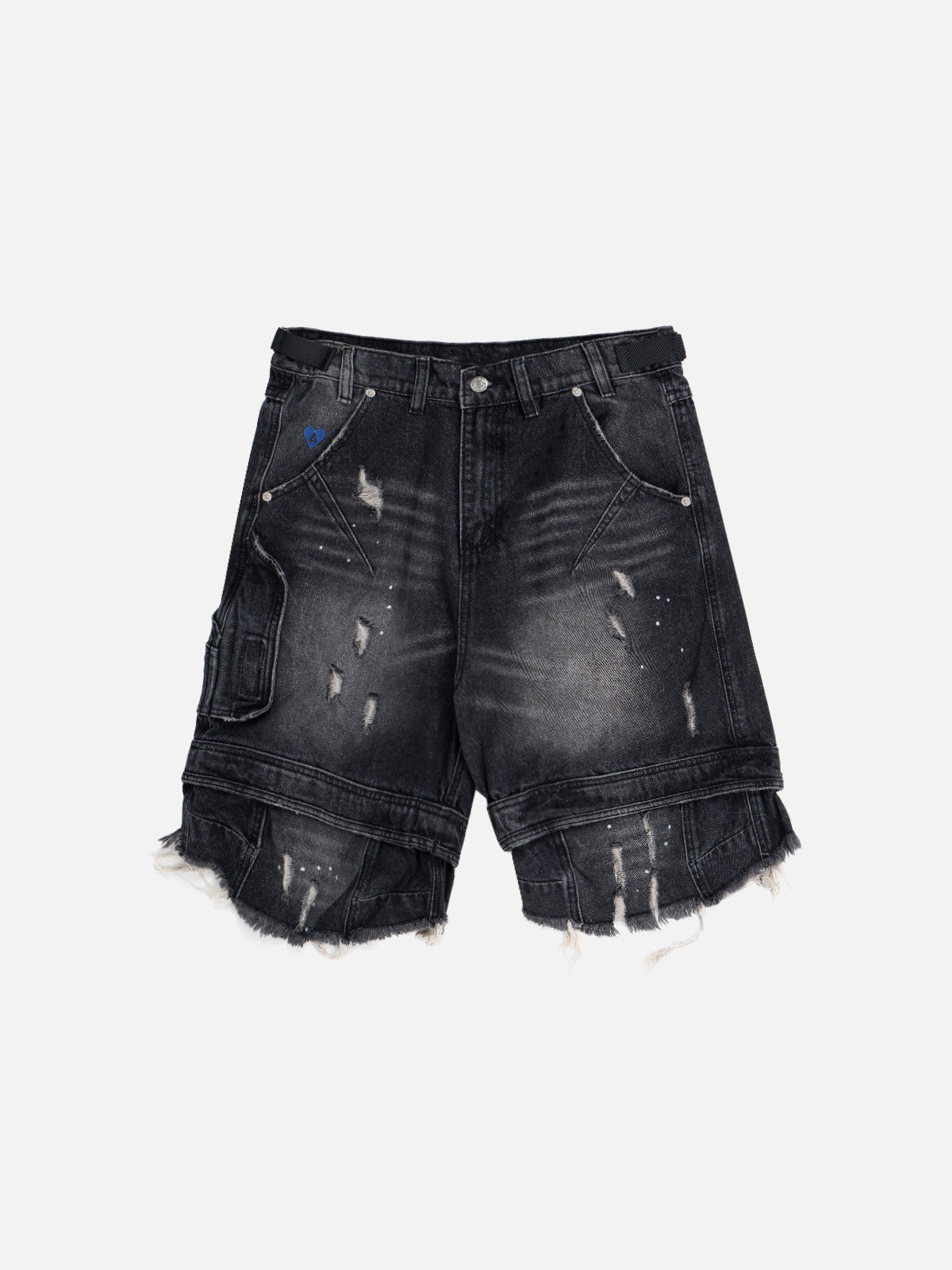 Splash-Ink Washed Jorts