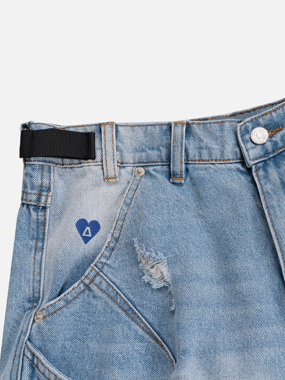 Splash-Ink Washed Jorts