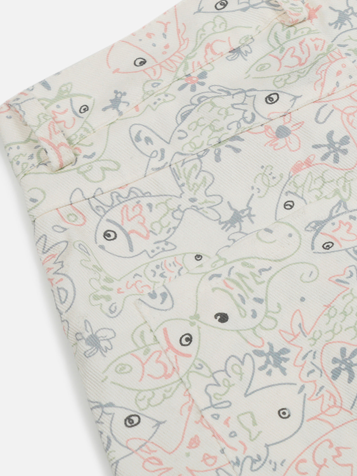 Full Print Fish Baggy Pants