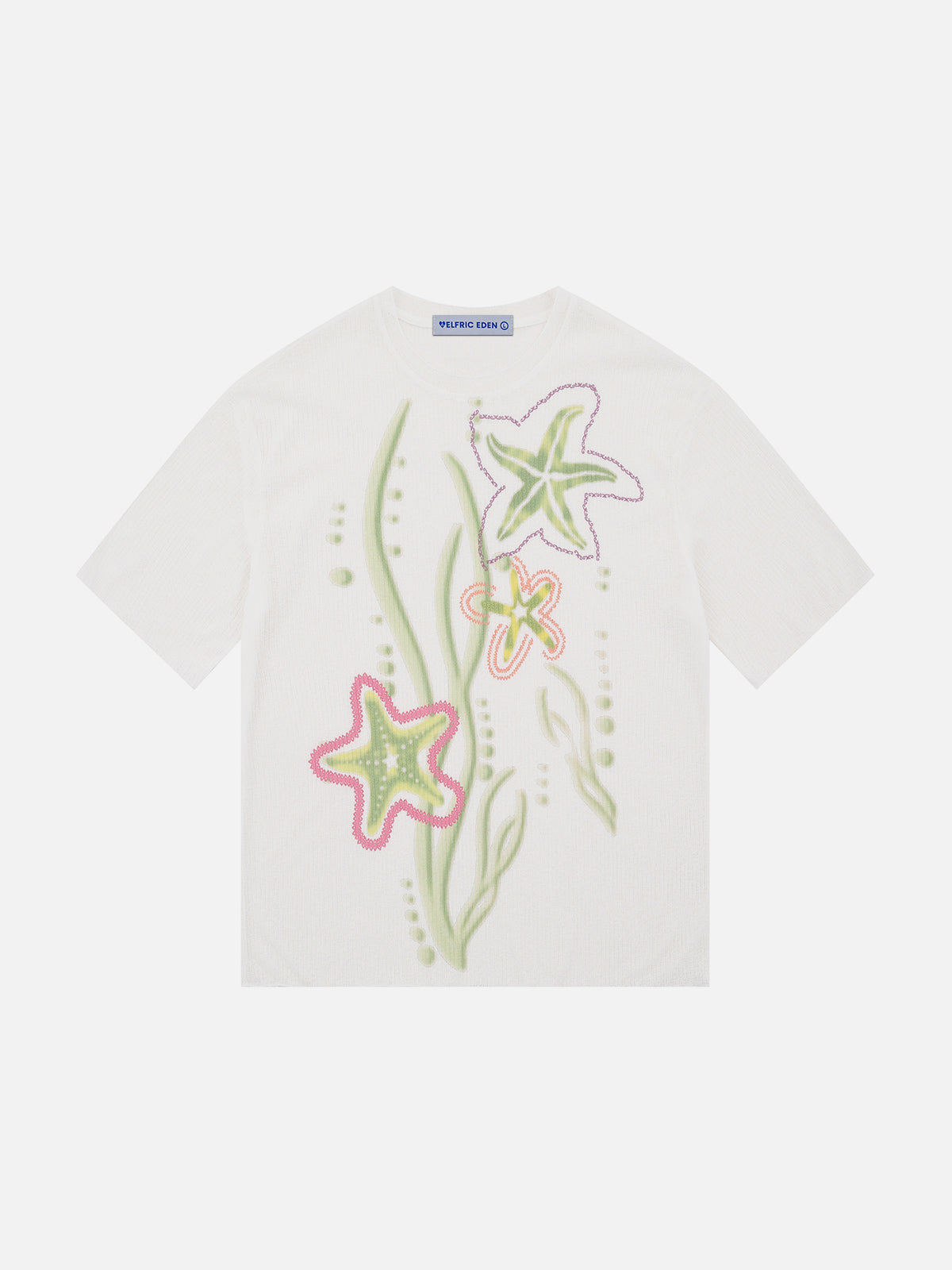 Starfish Print Boxy Tee