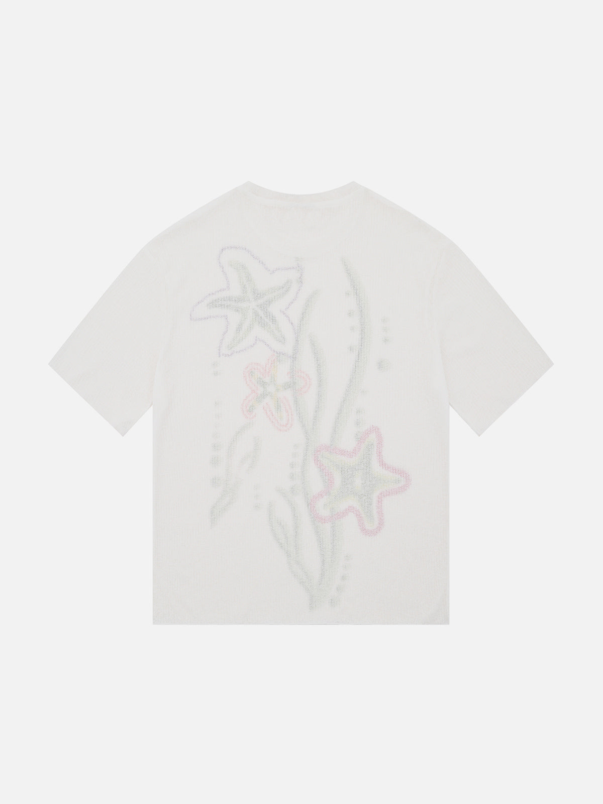 Starfish Print Boxy Tee