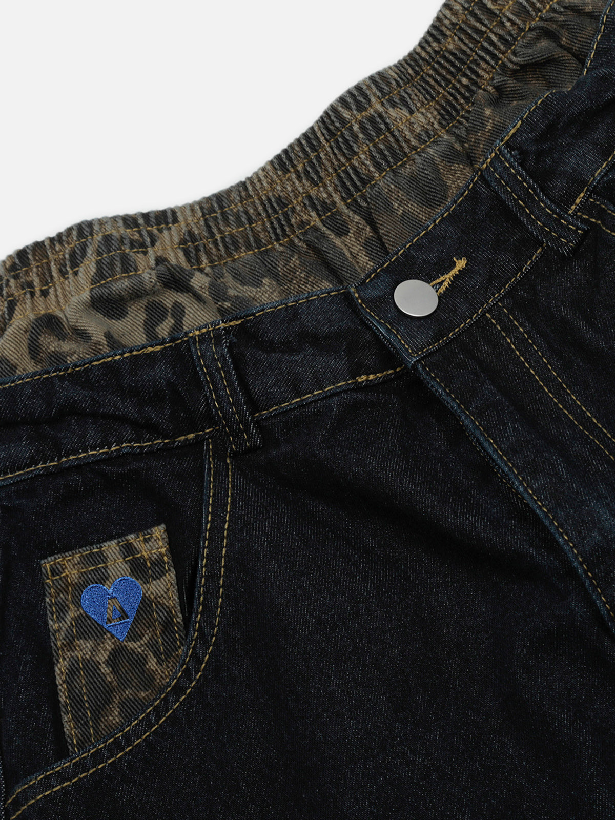 Camouflage Double Waist Longline Jorts