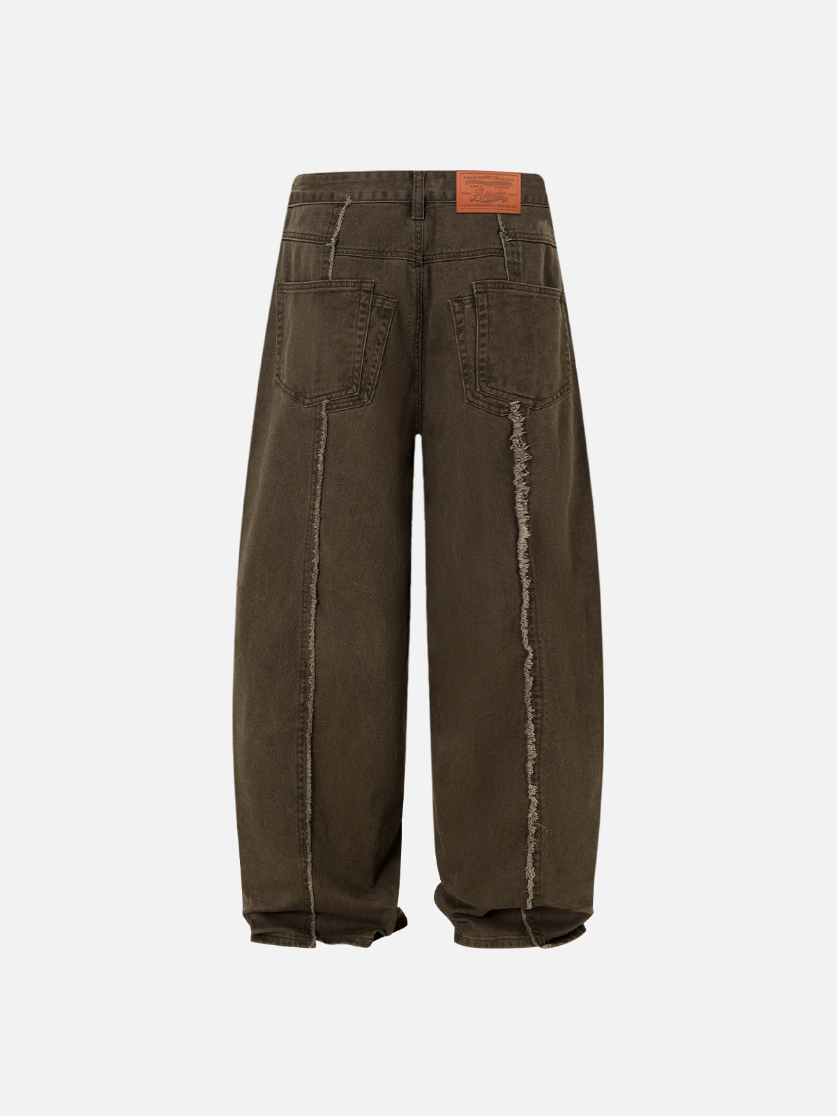 Fringe Patchwork Baggy Jeans
