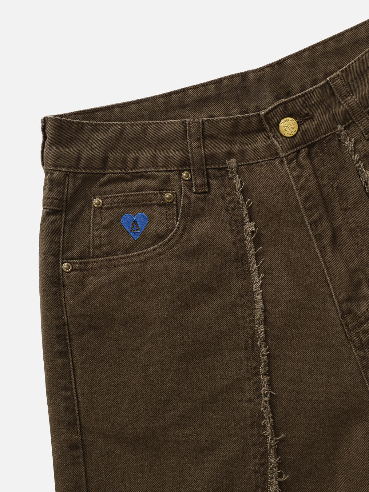 Fringe Patchwork Baggy Jeans