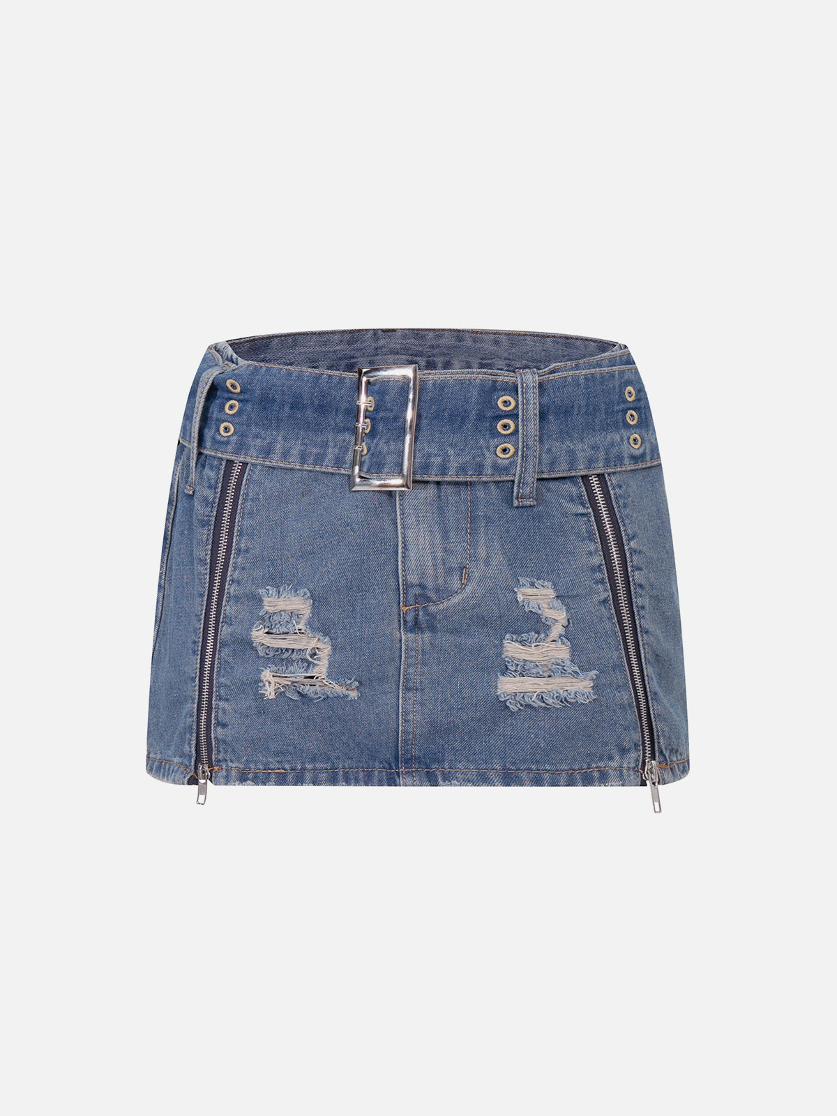 Applique Embroidery Star Denim Skirt