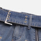 Applique Embroidery Star Denim Skirt