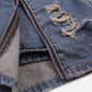 Applique Embroidery Star Denim Skirt