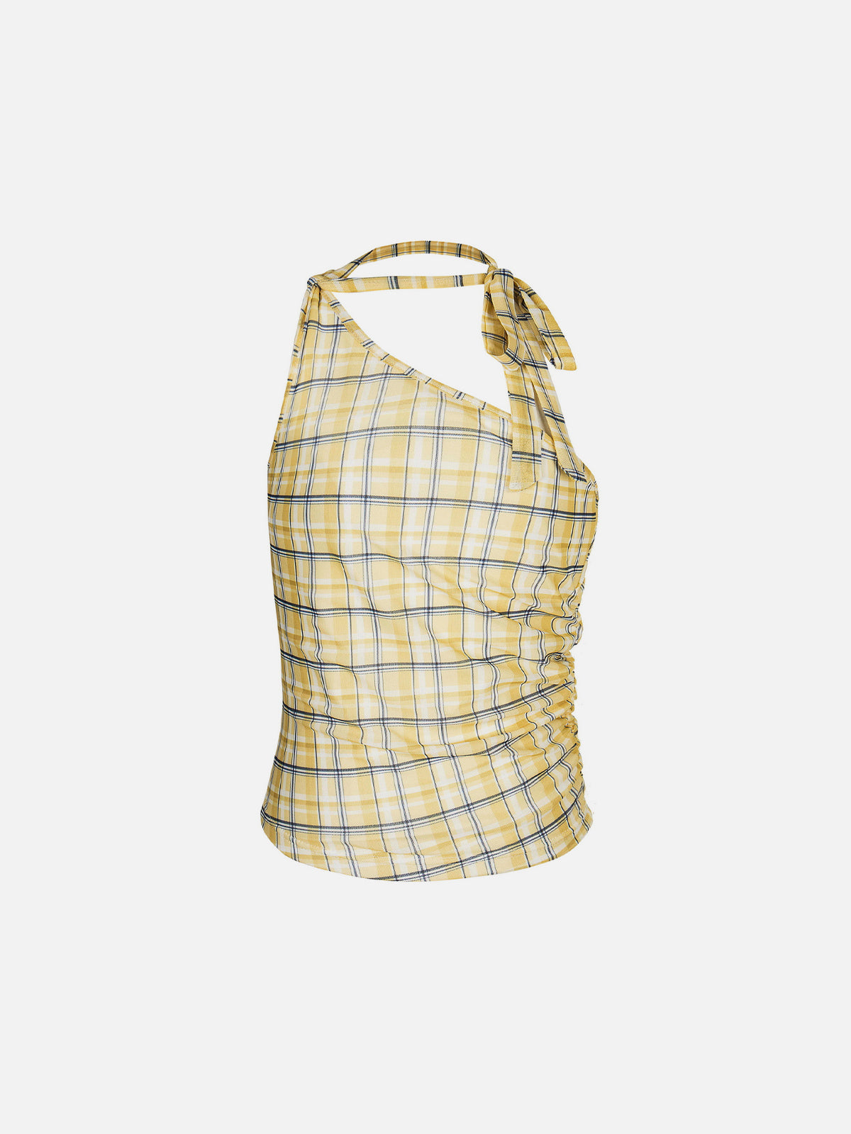 Plaid Off-The-Shoulder Cami Top