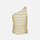 Plaid Off-The-Shoulder Cami Top