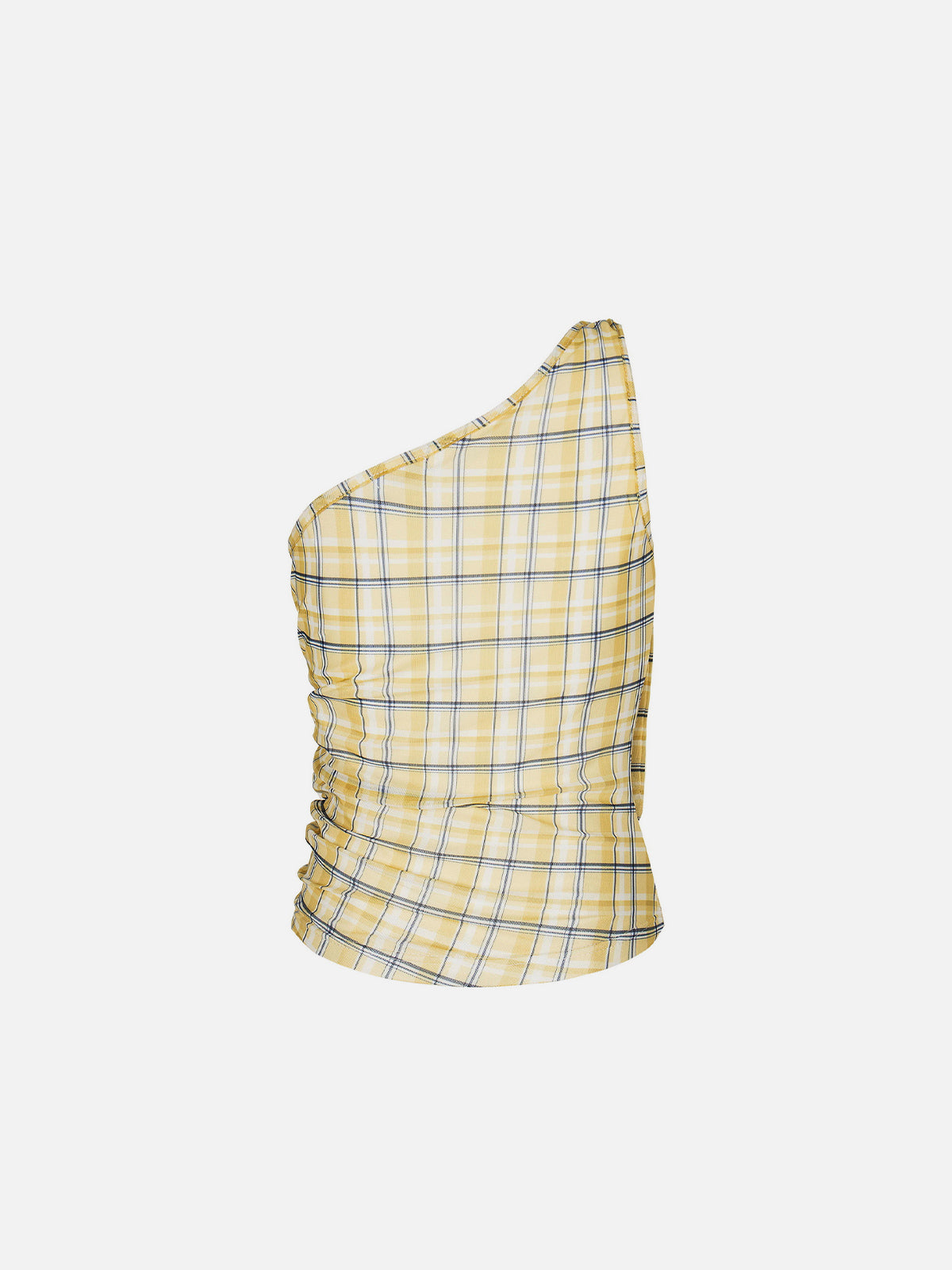 Plaid Off-The-Shoulder Cami Top
