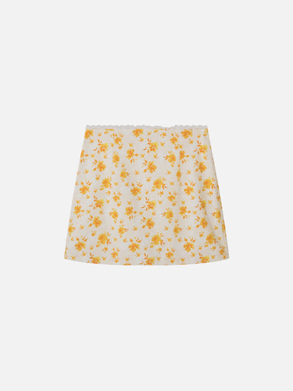 Full Print Flower Skirt