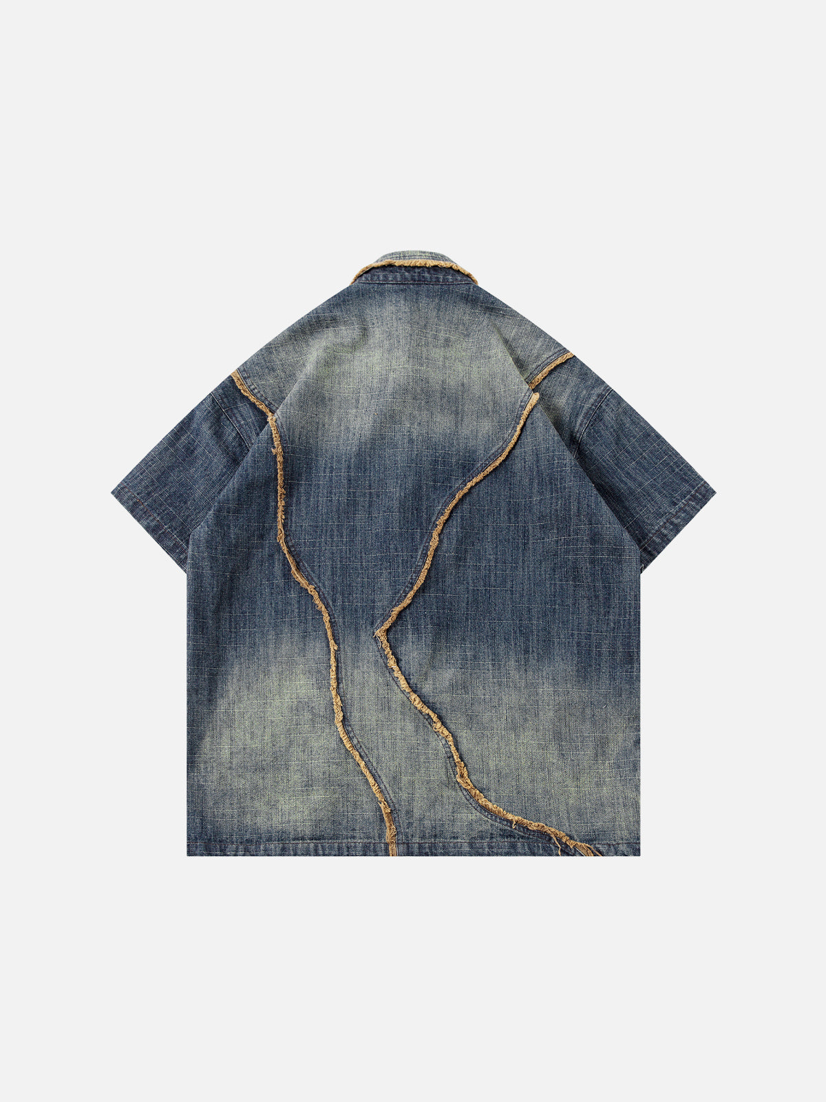 Fringe Washed Short Sleeve Shirt